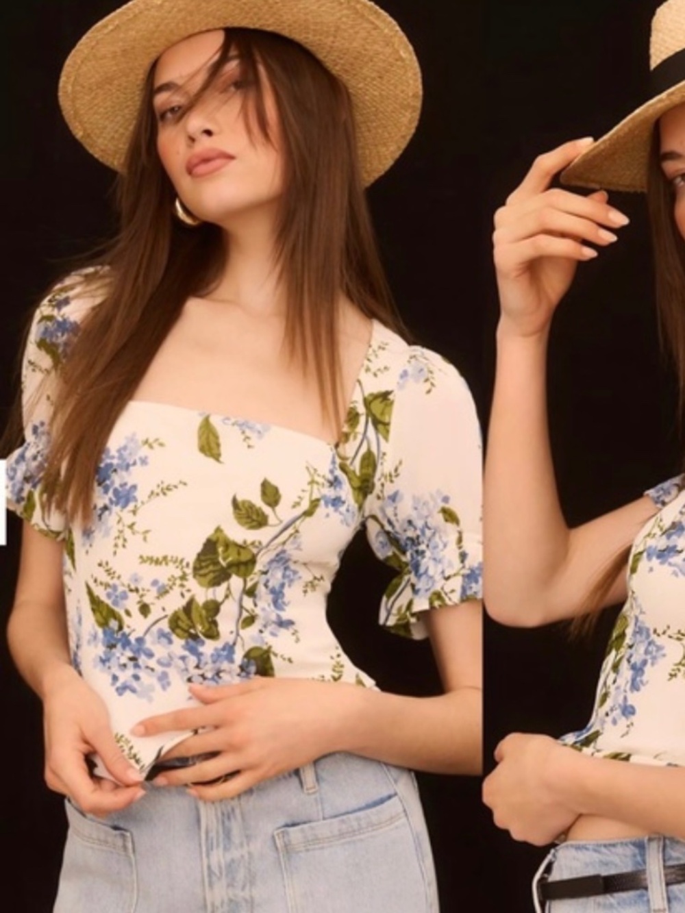 Reformation floral top